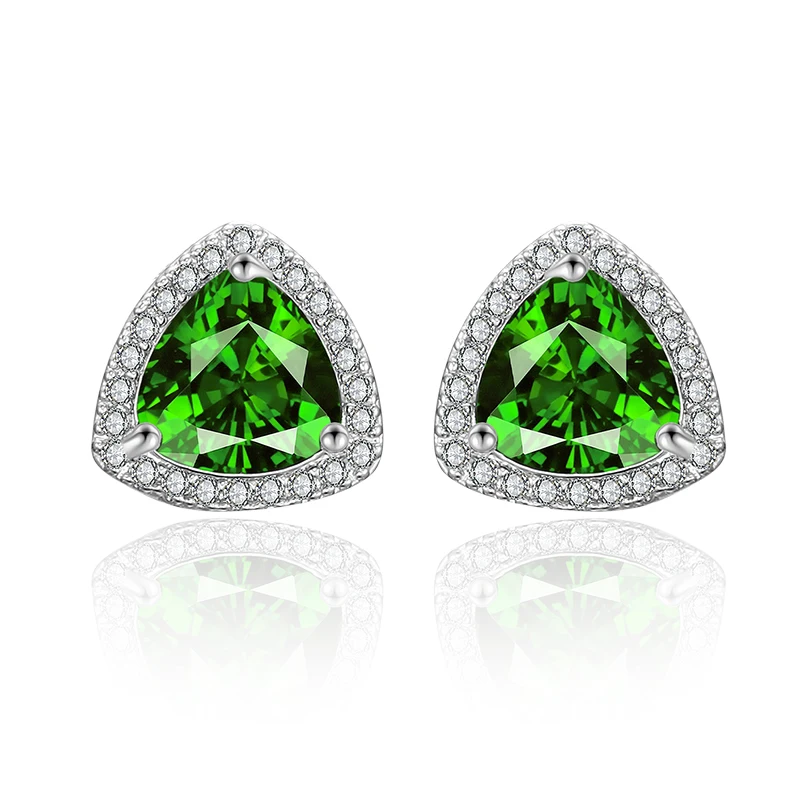 Роскошные зеленые ювелирные изделия ААА кубического циркония длинные висячие серьги женские свадебные висячие серьги с кристаллами Аксессуары для платья KE48 - Окраска металла: Green color 2