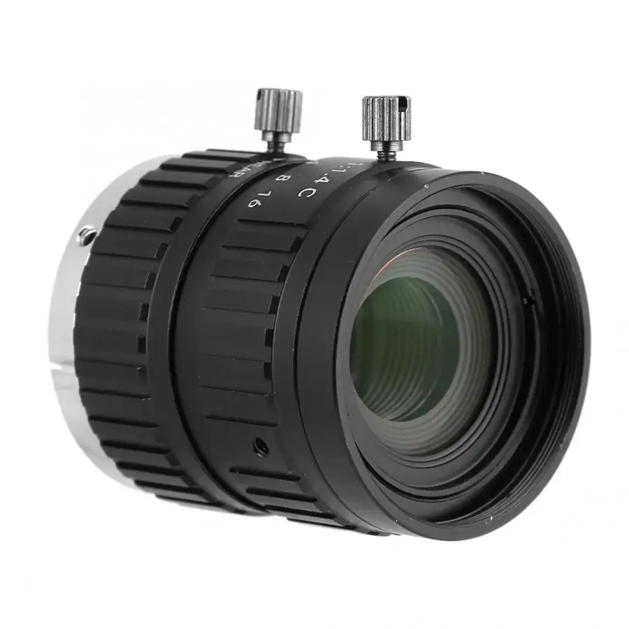 25 мм 5MP 2/3 CCTV HD Ручная настройка апертуры объектив камеры безопасности C Mount cctv объектив