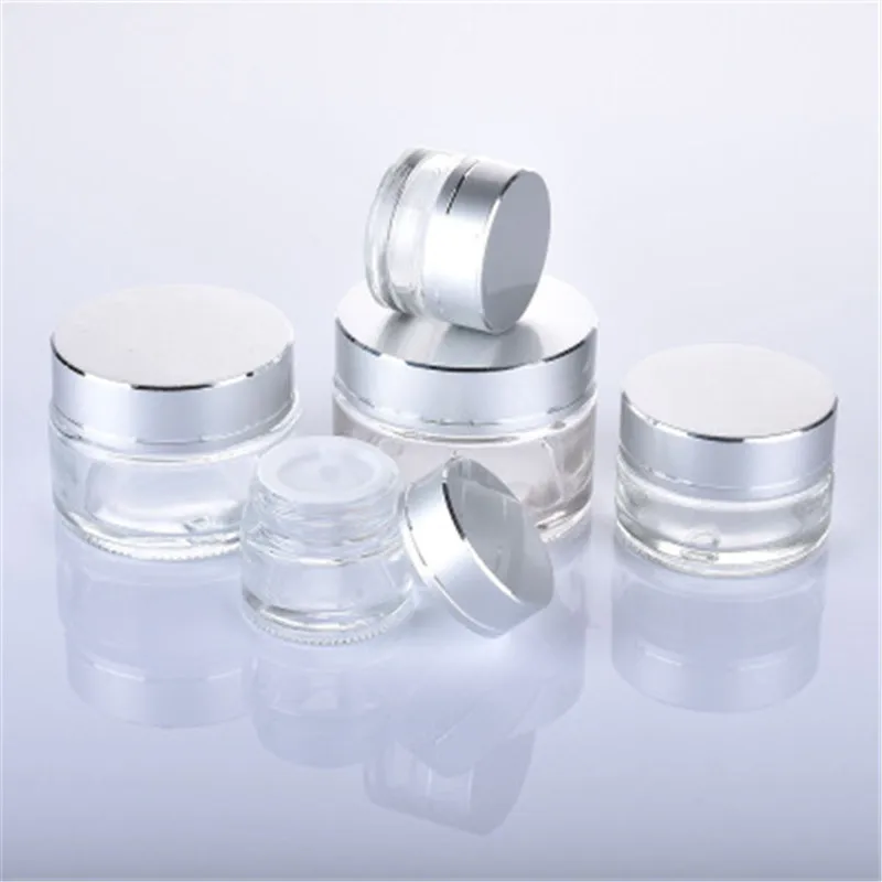 10 шт./лот 5G 10G 1 20G 30G 50G 100G прозрачная стеклянная банка для крема косметический