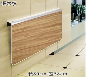Solid wood wall table direct selling folding table dining wall hanging dining writing de