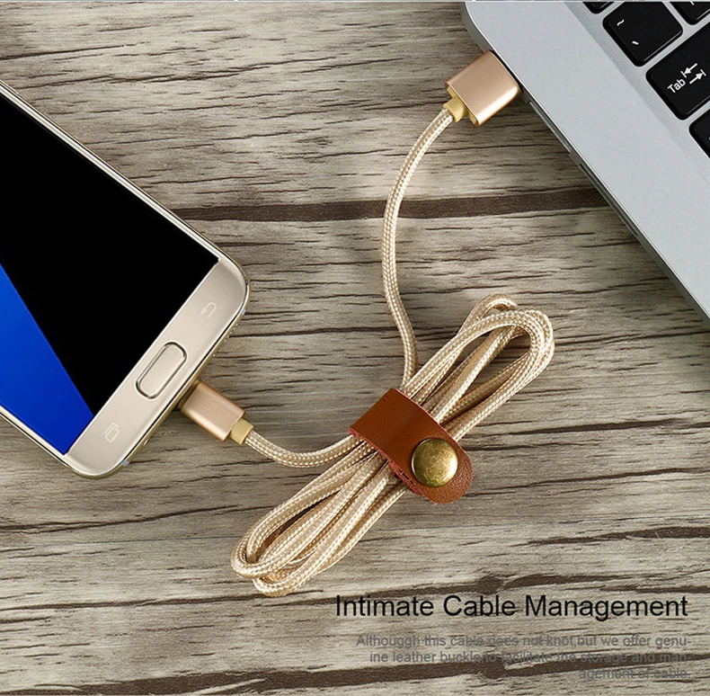 1 м кожаная пряжка Micro USB кабель Быстрая зарядка для Xiaomi Redmi 4x Android Мобильный кабель передачи данных телефона для samsung S7 Micro зарядное устройство