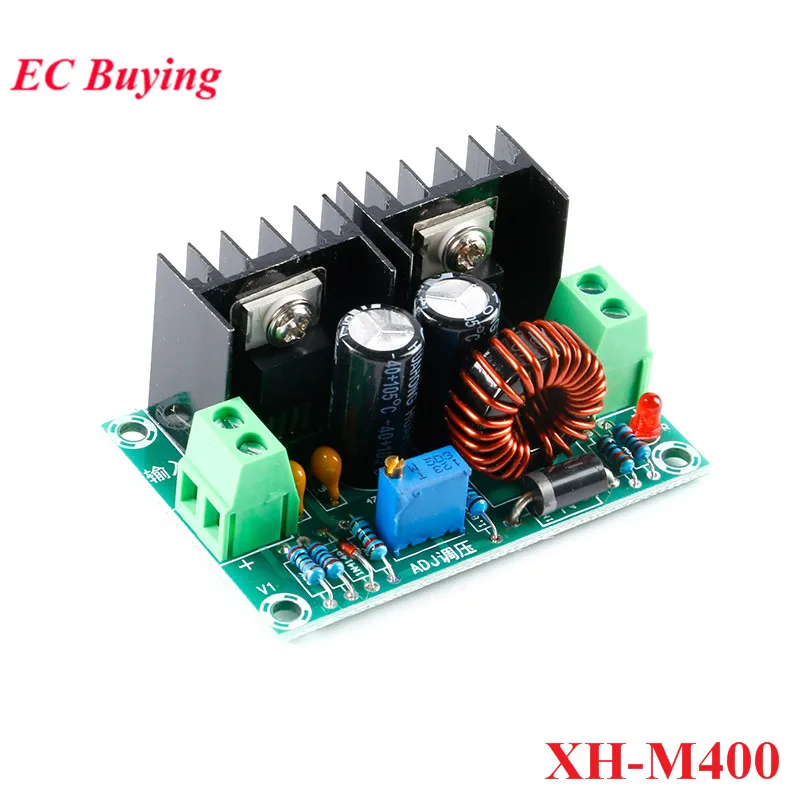 XH-M400 DC Step Down Buck Module Adjustable 200W DC4-40V XL4016E1 High Power 8A Voltage Regulator | Электронные компоненты и