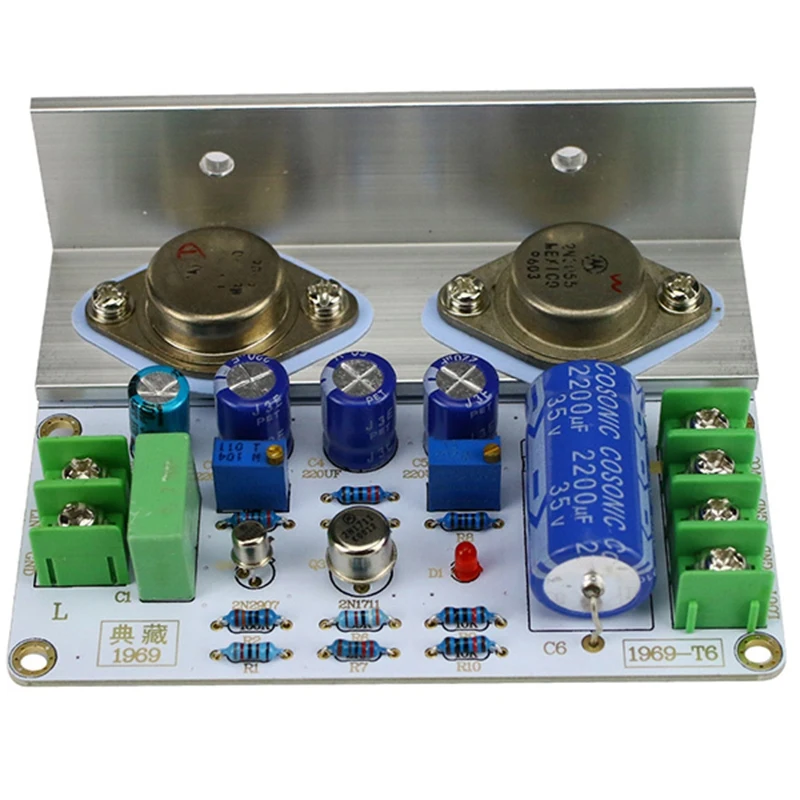 1 шт. 1969 класс a Мощность Плата усилителя 10 15 Вт HiFi аудио усилитель MOT/2N3055 PCB