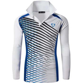 

Jeansian Men's Outdoor Tshirt T-Shirt Beach Dry Fit Long Sleeve Golf Tennis Bowling Shirts Tops LA307 White