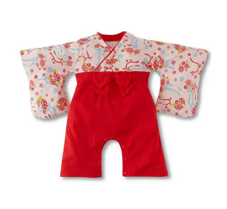 Roupas Étnicas Bebé Menina Macacão Estilo Japonês Kawaii Meninas Floral  Impressão Kimono Vestido Para Crianças Traje Infantil Yukata Roupa Asiática  De $169,37