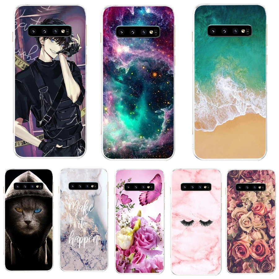 Per Samsung Galaxy S10 Custodia S10Plus Silicone Tpu Cover Phone S10 E Custodia Per Samsung S10 Plus G975F S 10 Sm-G973F Trasparente