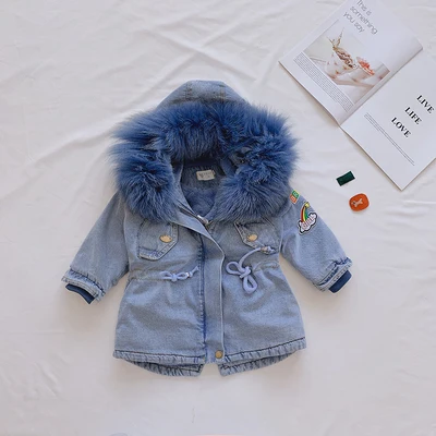 style 3 blue Детский зимний комбинезон с капюшоном, зимнее пальто для мальчиков детские парки, верхняя одежда и пальто для мальчиков, с меховым воротником, на утином пуху, для девочек, уплотненный теплый пуховик, SE02 - Цвет: style 3 blue