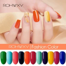 ROHWXY замочить от гель-лака дизайн ногтей 48 цветов 15 мл Гибридный гвоздь Гель-лак УФ светодиодный стойкий лак для ногтей для маникюра