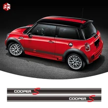 ^#Cheap 2 Pcs Car Styling Door Side Stripes Skirt Sticker Body Decal For MINI Cooper S R56 Accessories ^#Cheap 2 Pcs Car Styling Door Side Stripes Skirt Sticker Body Decal For MINI Cooper S R56 Accessories