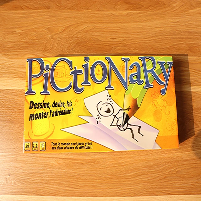 Adult party English French version board game you draw I guess funny multiplayer guess guess painting pictionary Game Kid toy 3