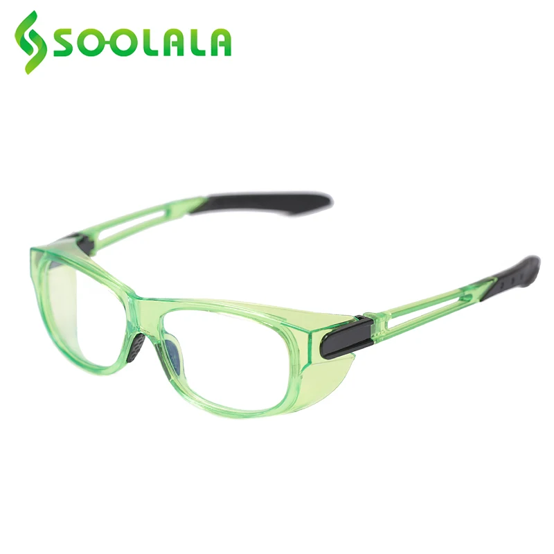 SOOLALA-gafas de lectura con luz azul, lentes protectoras de seguridad, antipolen, antisalpicaduras, a prueba de polvo, para presbicia