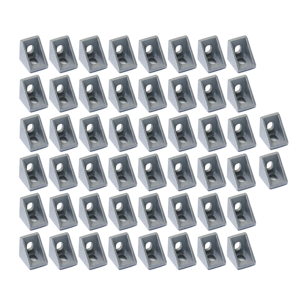 

2020 Slot 6 Corner Angle L Brackets Connector Fasten connector Aluminum Profile Accessorie Pack of 50