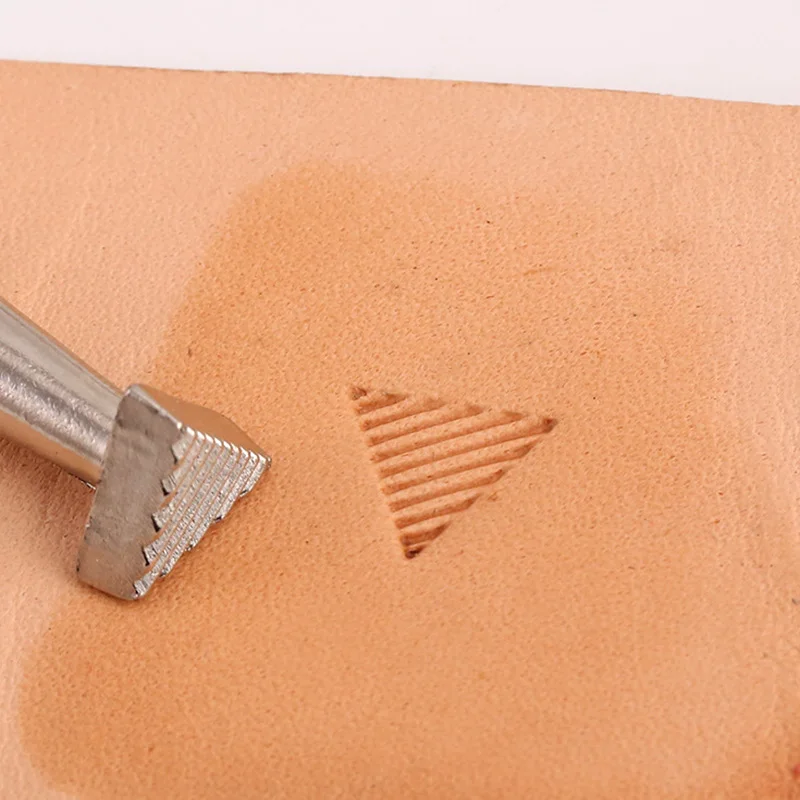 Leathercraft Stamping Tools Kit for Radiation Pattern Designs Stamp Working Making Carving Handmade Art DIY Leather Product Set