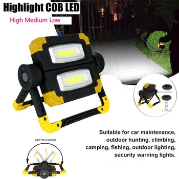 

360° folding rotary lighting outdoor work light LED Searchlight 4 x AA Outdoor Battery Searchlight For Emergency Camping #3132