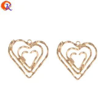 

Cordial Design 50Pcs 30*30MM Jewelry Accessories/Earring Connectors/Heart Shape/DIY Jewelry Making/Hand Made/Earring Findings