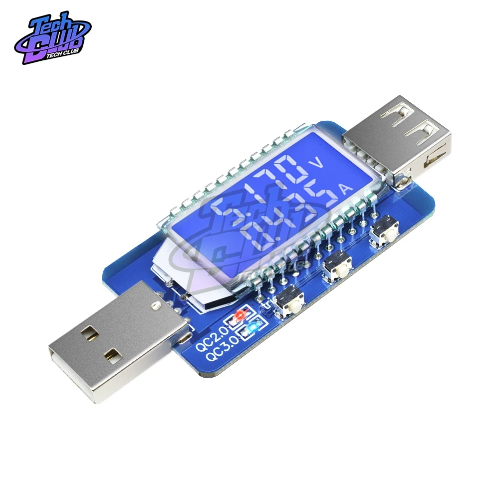 QC2.0 QC3.0 электрические афера Мощность 4 V-28 V триггер ЖК-дисплей цифровой USB тестер с ЖК-экраном звуковой сигнал тревоги Вольтметр Амперметр Напряжение Измеритель Тока Тестер