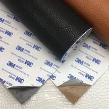 Self Adhesion Litchi Faux Synthetic Leather Patches Big Size Multicolor PU Sofa Hole Repair Car Sticker Decoration Waterproof