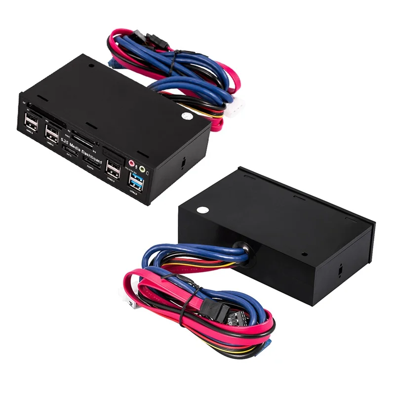 5,2" Медиа приборная панель передняя панель кардридер USB 2,0 и USB 3,0 с винтами многофункциональный