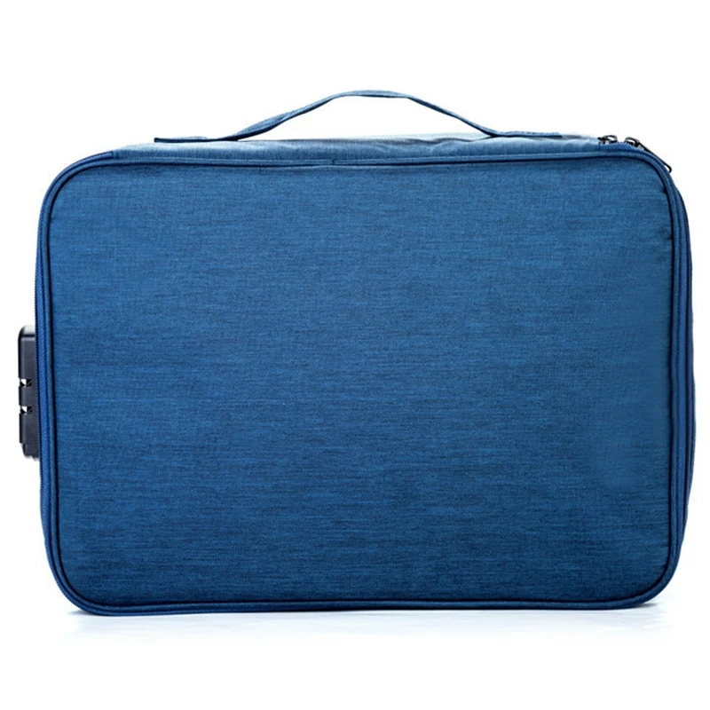 

Large Capacity Waterproof Document Bag Organizer Papers Storage Pouch Credential Bag Diploma Storage File Pocket with Separator