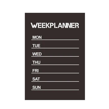 

Kids Room Self Adhesive Office Supplies Wall Paster Week Plan PVC Reminder Removable Blackboard Sticker Home Decor Traceless