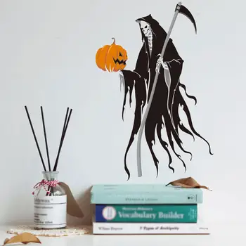 

Pumpkin lantern ghost Wall Sticker Halloween living room home decorations Mural Decals wallpaper door fridge festival stickers
