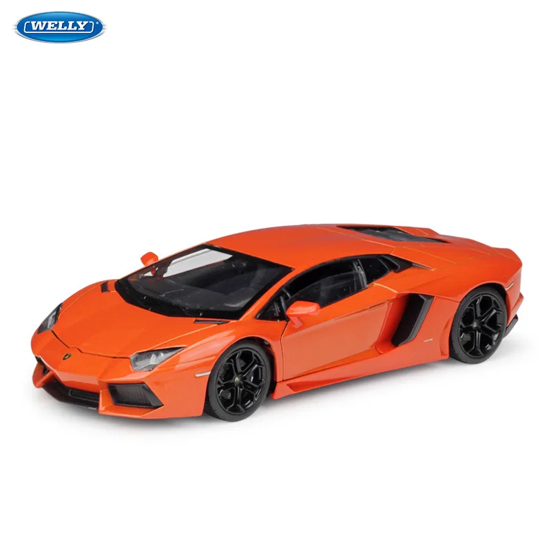 WELLY, 1:24, Lamborghini, Aventador, LP700-4, спортивный автомобиль, имитация, сплав, модель автомобиля, украшение, коллекция игрушек, инструменты, подарок