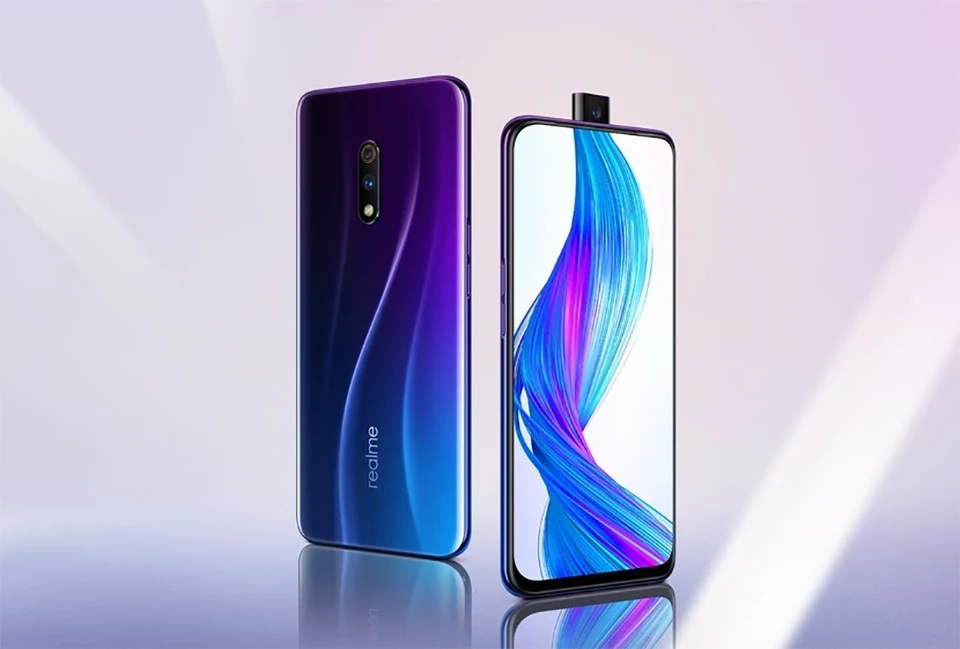 Мобильный телефон Realme X, 6,35 дюймов, AMOLED экран, 4 Гб ОЗУ, 64 Гб ПЗУ, Восьмиядерный процессор Snapdragon 710, 3765 МП, мАч, смартфон Super VOOC