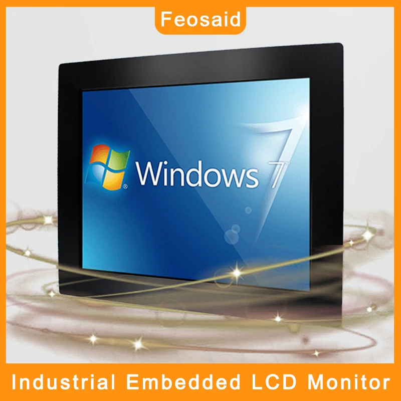 

Feosaid 12 inch Embedded Industrial Tablet Computer IPS Monitor 12" Resistance Touch LCD display Metal case 1280x800 DVI VGA USB