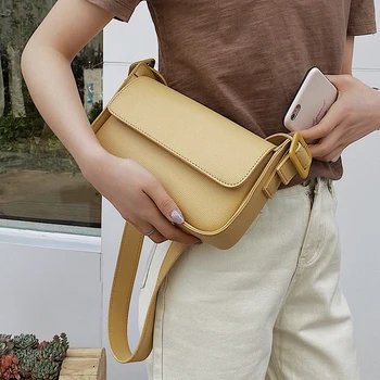 

Solid Color PU Leather Crossbody Bags For Women 2020 Lady Shoulder Handbags Female Small Travel Cross Body