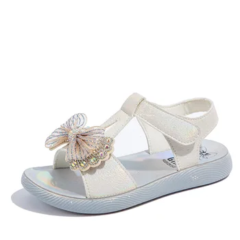 

Girls shoes new style comfortable soft sandals sequined cool crystal princess shoes