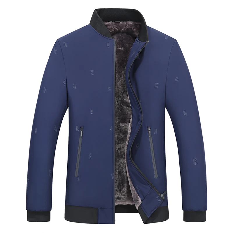 Зимняя мужская куртка Повседневная ветровка из полиэстера теплые куртки верхняя