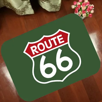 

Floor Mats Anti Slip Mat Cartoon animation route Highway 66 Printed Pattern Carpet Rug for Bathroom Door Living Room