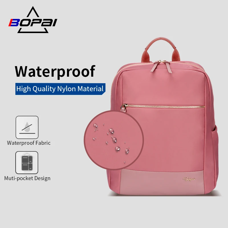 BOPAI nuovo zaino per Laptop da donna 14 pollici impermeabile rosa moda  femminile zaini da viaggio zaini per scuola borse per ragazze  adolescenti|Backpacks| - AliExpress