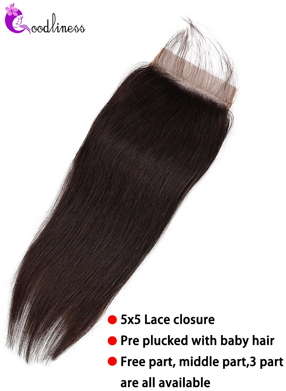 straight hair bundles with closure