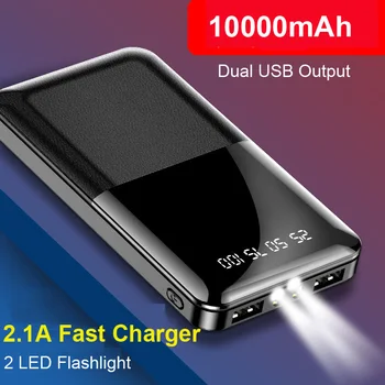 

Power Bank 10000mAh Portable Charging PowerBank 10000 mAh USB PoverBank For Xiaomi Mi 9 8 iPhone External Battery Charger