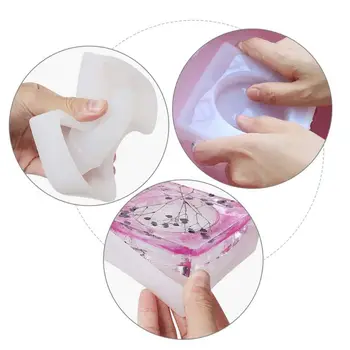 

2020 New 3 PCS Ashtray Silicone Resin Casting Molds, Epoxy DIY Casting Mold for Craft Art