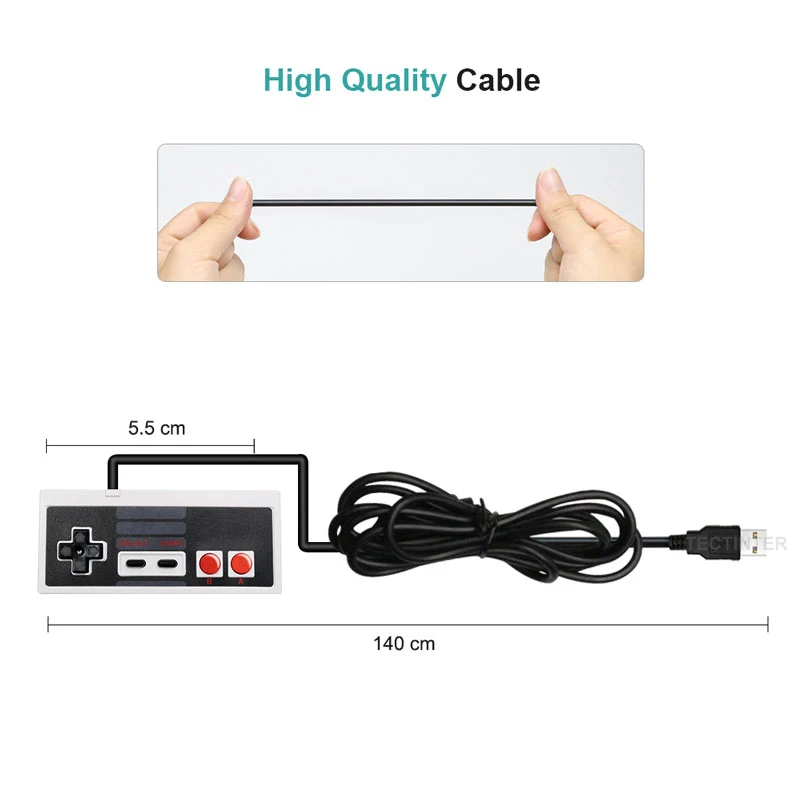 Для NES проводной USB контроллер геймпад PC/USB/NES компьютерные видеоигры Mando ручка