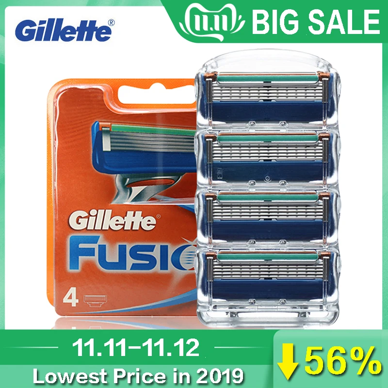 Preise Gillette Fusion Rasur Rasierklingen Für Männer Glatte Rasur bart 4 Klingen