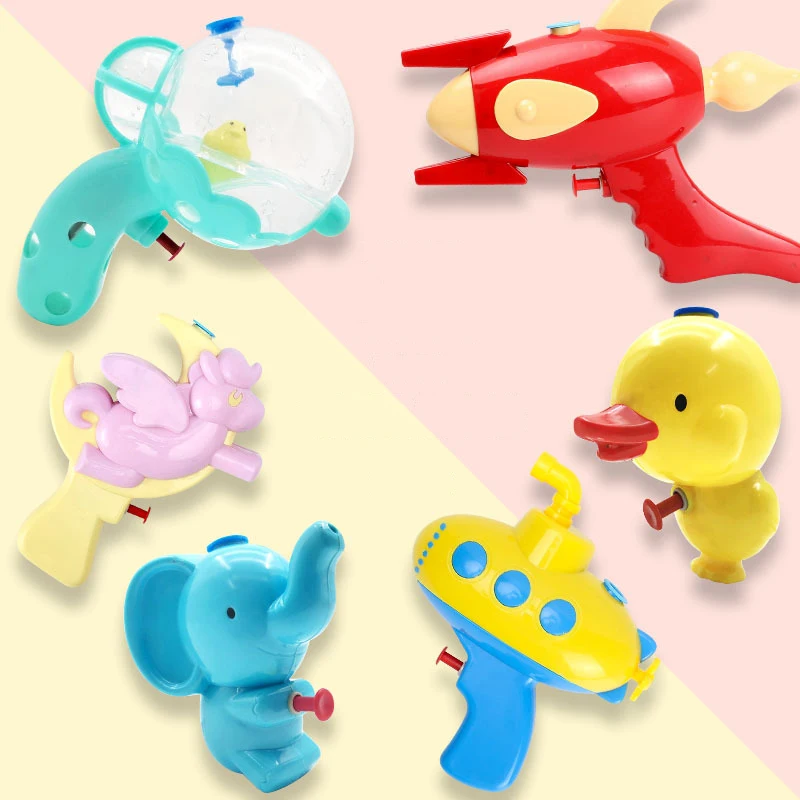 Pistola de agua para verano para niños y niñas, juguete con dibujos animados de animales, pistolas de agua para exteriores, jardín, piscina, baño de playa