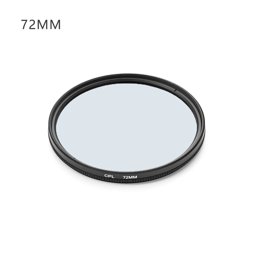 72MM Камера аксессуары для цифровой зеркальной камеры Canon Nikon DSLR Камера объектив поляризационный фильтр CPL 37/49/52/55/58/62/67/72/77/82 мм - Цвет: 72MM