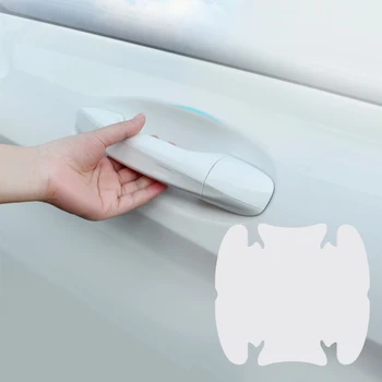 

4Pcs/Set Transparent Car Handle Protective Film Car Door Stickers On Car Vinyl Anti-Scratch Resistant Sticker Car Accessories