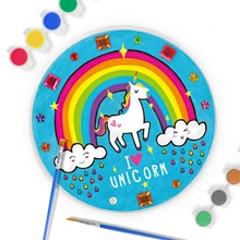 Jouets éducatifs pour enfants, jeu de bricolage créatif, dessiner votre propre licorne, tremplin par Horizon, ensemble de Pots de peinture et de pinceaux