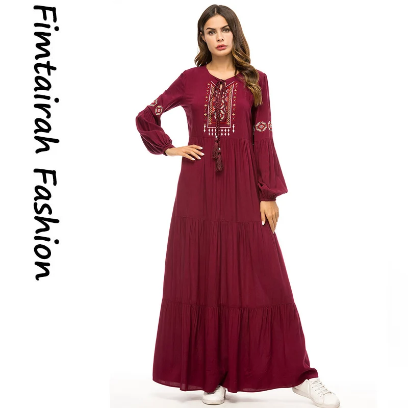 Abayas для мусульманских женщин длинное платье Большой Катар ОАЭ турецкий исламский Малайзия гофрированное плиссированное платье одеяние мусульмане Кафтан Дубай