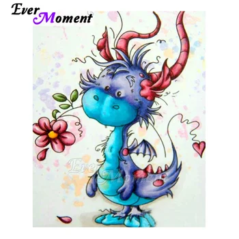 

Ever Moment Diamond Painting Mosaic Picture Cartoon Cute Dragon DIY Gift Craft Home Decor Diamond Embroidery New Arrivals 5L484