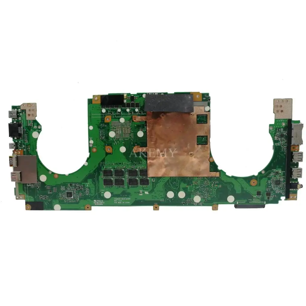 AKEMY FX502VE материнская плата для ноутбука ASUS TUF ZX60V ZX60VD FX502V FX502VE материнская плата ТЕСТ ОК i7-7700HQ GTX 1050ti 8 ГБ ОЗУ