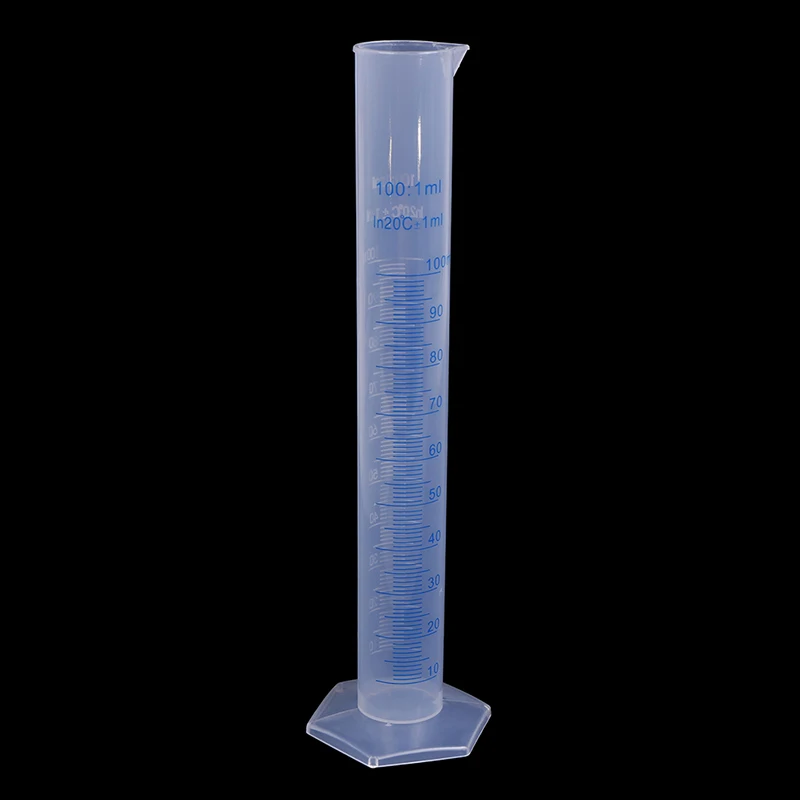 1 Pc 100ml Measuring Cup Plastic Cooking Cylinder Liquid Blue Scale Tool Chemical Laboratory Tool Dchool Laboratory