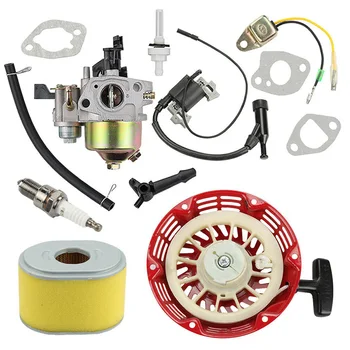 

For Honda Gx160 Gx200 5.5hp Engine Carburetor Air Filter Ignition Coil Recoil Motorcycle Carburetor Adapter Intake Pipe Rubber