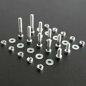 

4pcs Replacement Turntable Easy Install DIY LP Headshells Phonograph Music Hardware Mounting Screws Metal Rapair Tool Audio