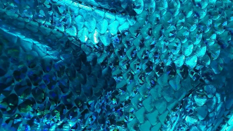 150 см* 100 см со всех сторон эластичный бронзирующий лазер "Драконья чешуя" ткань голографическая Рыбная шкала ткань симфония Купальники Бикини Ткань