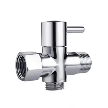 

Brass Diverter Valve 3 way Water Separator Shower Tee Adapter Adjustable Shower